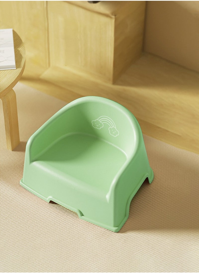 Beirui Children's plastic backrest chair, baby stool backrest chair, kindergarten correction chair, home use with armrests and anti fall small stool, non slip shower seat, baby shoe changing stool  - Image 1