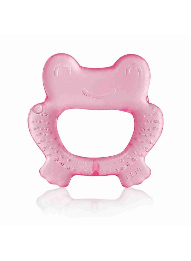 Beebaby Frog Shape Teethers For 6 To 12 Months Bpa Free. Cooling Water Filled Baby Teether Soft Teething Toy For Babies With Carry Case Soothes Gums And Easy To Grip (6 Months+) (Frogpink) - Image 1