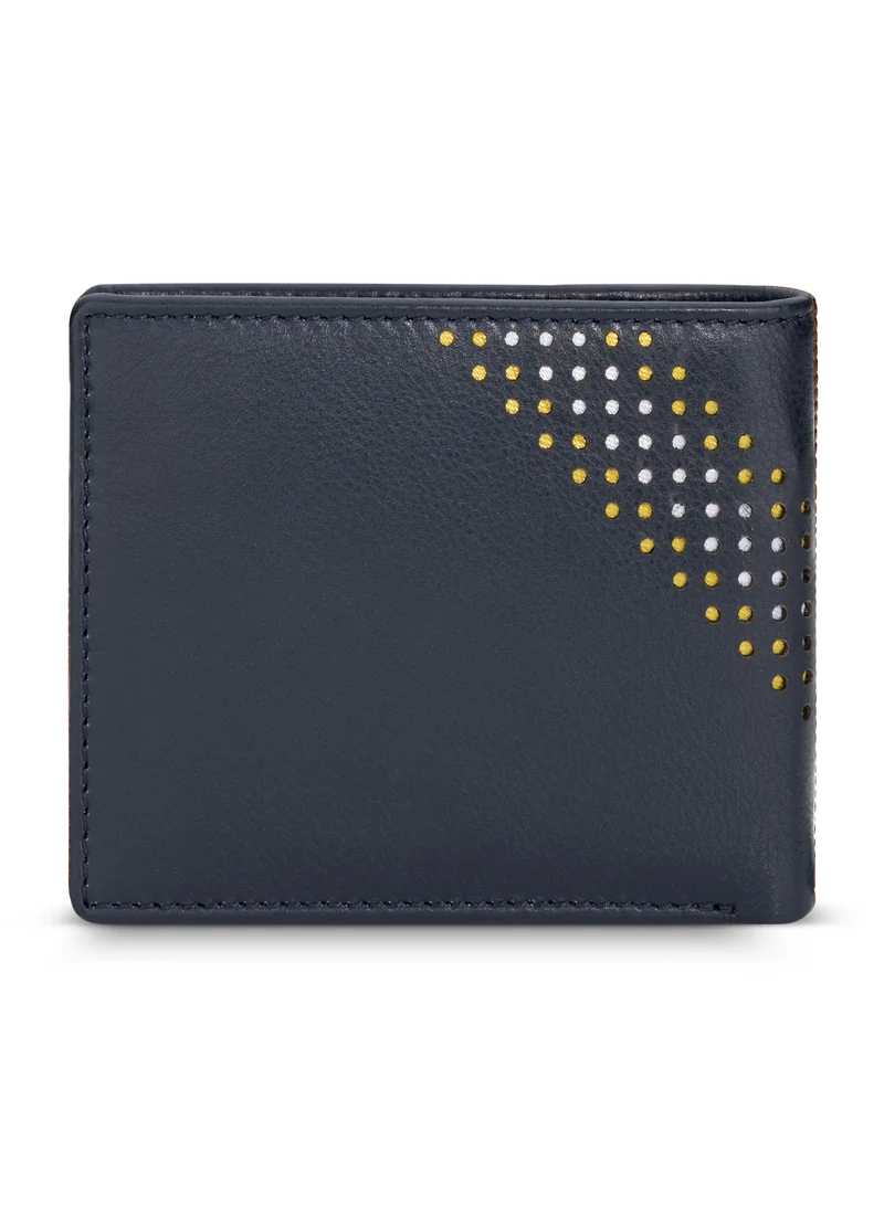 CERRUTI 1881 Perforation Bi-fold Leather Wallet for Men