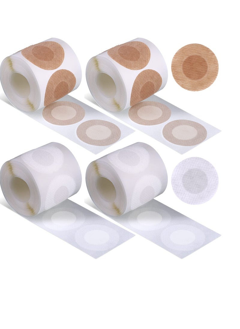 SYOSI - 400 Pcs Mens Nipple Covers, Tape Pasties Patch Protector Sets for Runners Anti Chafing Stickers Guard Disposable Adhesive Bandage Sports Gym Daily, White and Nude Color - Image 1