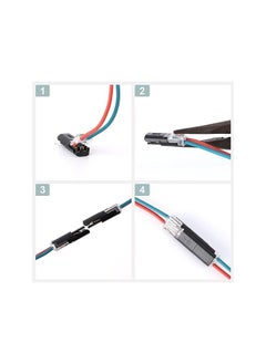The Bros 20Pcs Double-Wire Plug-in Connector, Solder-Free Wire Connector, Pluggable Led Wire Connectors with Locking Buckle Fast Connect Low Voltage Wire Connectors  - Image 3