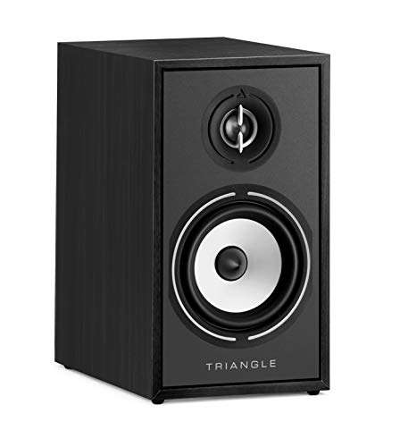 triangle - BOREA BR02 Hi-Fi Bookshelf Speakers - Power handling 80W - Output 89 dB/W/m - Versatile Music and Home Cinema - 176 x 310 x 274 mm - Black (Pair) - Image 2