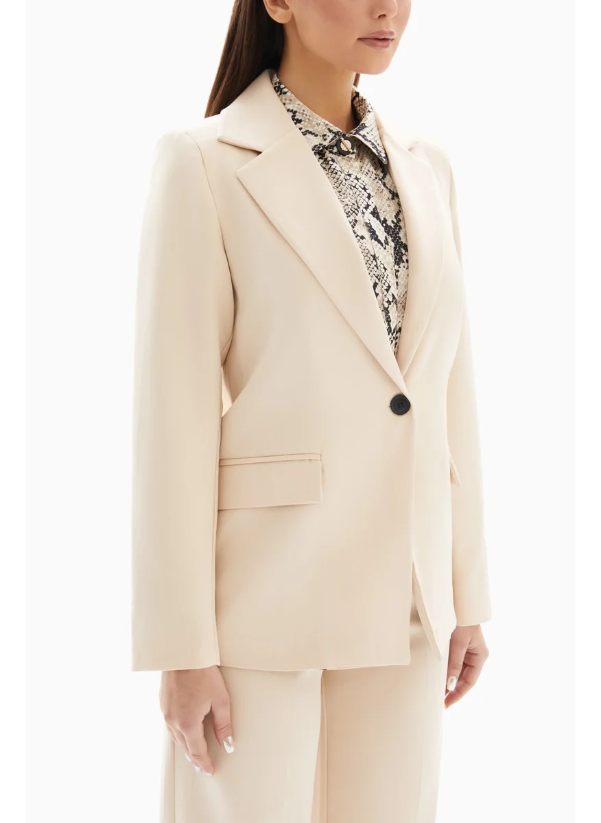 وي كرييت Beige Classic Blazer By WECRE8