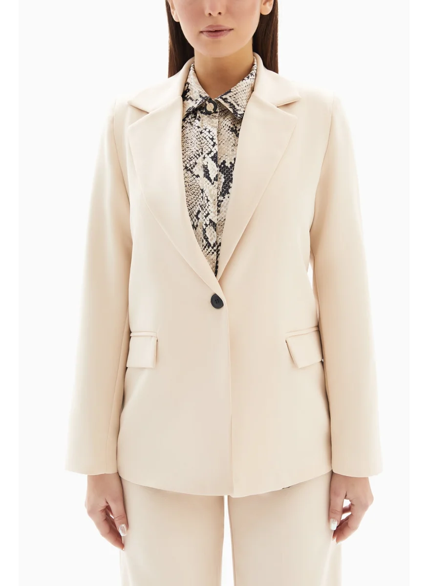 وي كرييت Beige Classic Blazer By WECRE8