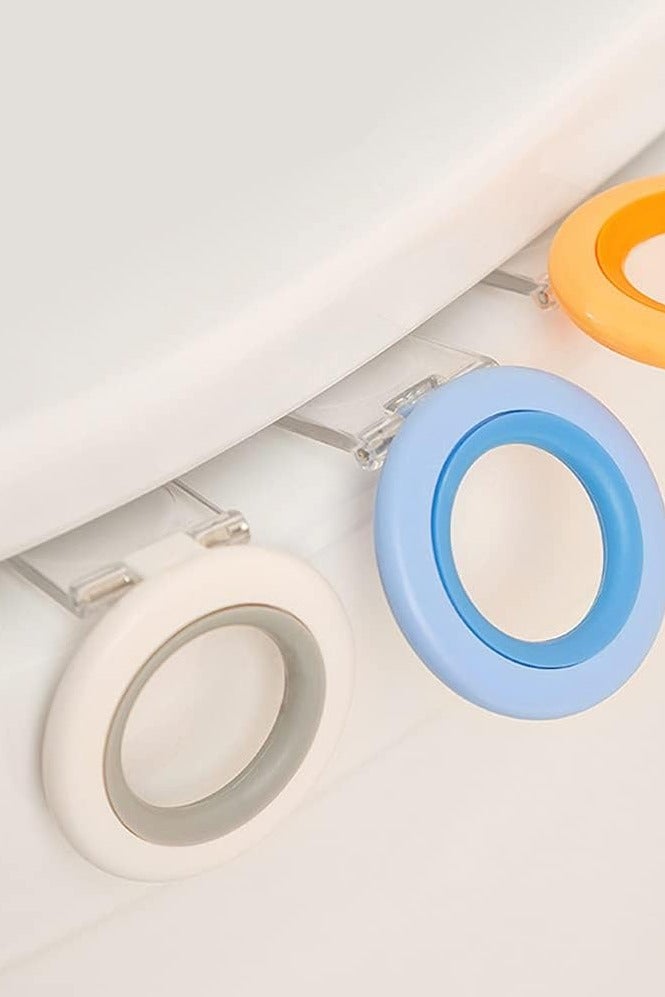 هومستر 6 قطع مرحاض مقعد رفع, مرحاض مقعد حامل Clip Up, تجنب الاتصال مرحاض غطاء رفع, مقبض غطاء المرحاض اللاصق الذاتي, مقبض نظيف الغطاء السفلي رفع - Image 5