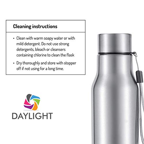 DAYLIGHT Stainless Steel Sports Pure Water Bottle for School Kids, Men and Women, 750ml (Red) - Image 3