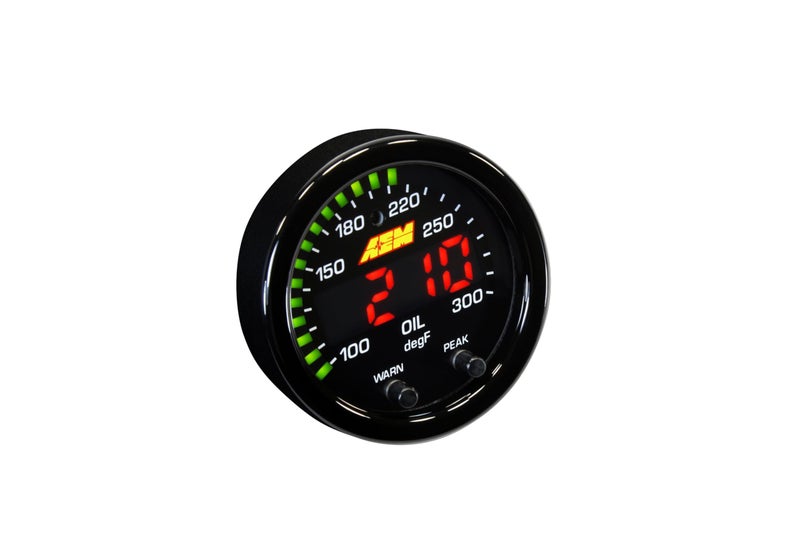 AEM 300302 XSeries Temperature Gauge Black