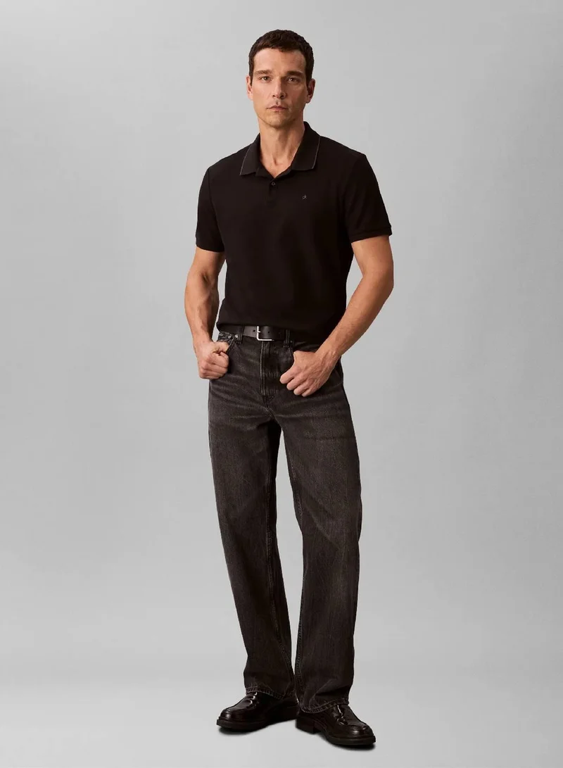 CALVIN KLEIN Piqué Tipping Polo Shirt