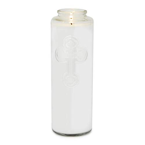Root Candles شموع الصلاة من روت، شمعة صلاة زجاجية شفافة، شمعة صلاة لمدة 7 أيام، 1 قطعة، ملاك الحارس - Image 2