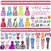 ibayda 48 pcs Doll Clothes and Accessories 2 Long Princess Dress 2 Long Party Dresses 2 Short Dresses 2 Tops 2 Pants 5 Slip Skirts 2 Bikinis and 31pcs Doll Accessories for 115 inch Dolls No Doll - Image 4