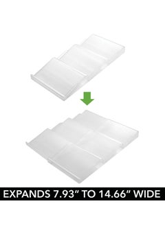 Arabest Expandable Plastic Deluxe Spice Rack, Drawer Organizer for Kitchen Cabinet Drawers, 3 Tier Slanted for Spice Jars, Food Seasoning Bottle Storage,  Collection  - Image 3