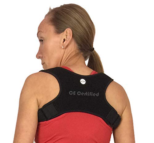 gr8ful Posture Corrector Physio Spinal Brace Men Women Kids Back Shoulder Neck Pain Relief Black 1 Size Adjustable Neoprene Discreet Design Fab for Sports Use - Image 3