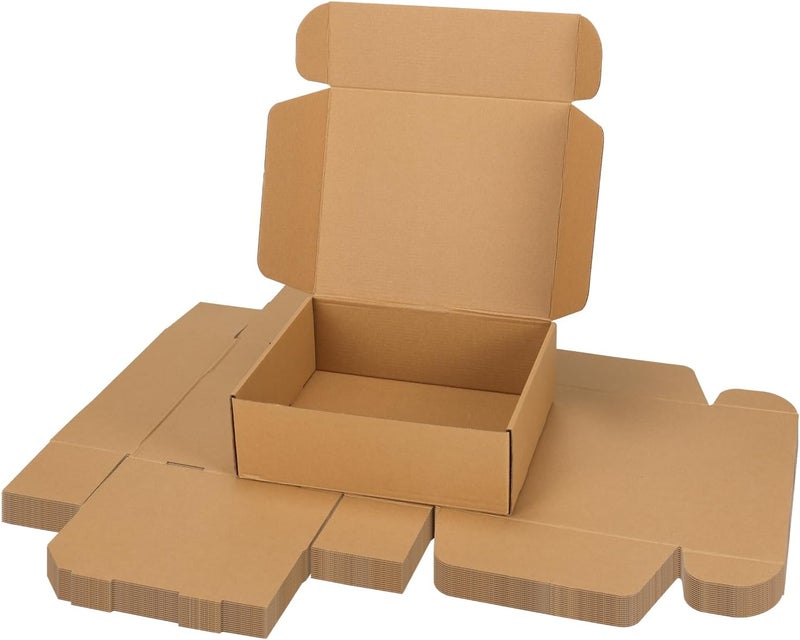 PHAREGE 12x10x4 Inch Shipping Boxes 15 Pack Brown, Tab Lock Tuck Top Mailer Boxes for Packaging Small Business, Cardboard Gift Boxes for Wrapping Mailing Present - Image 1