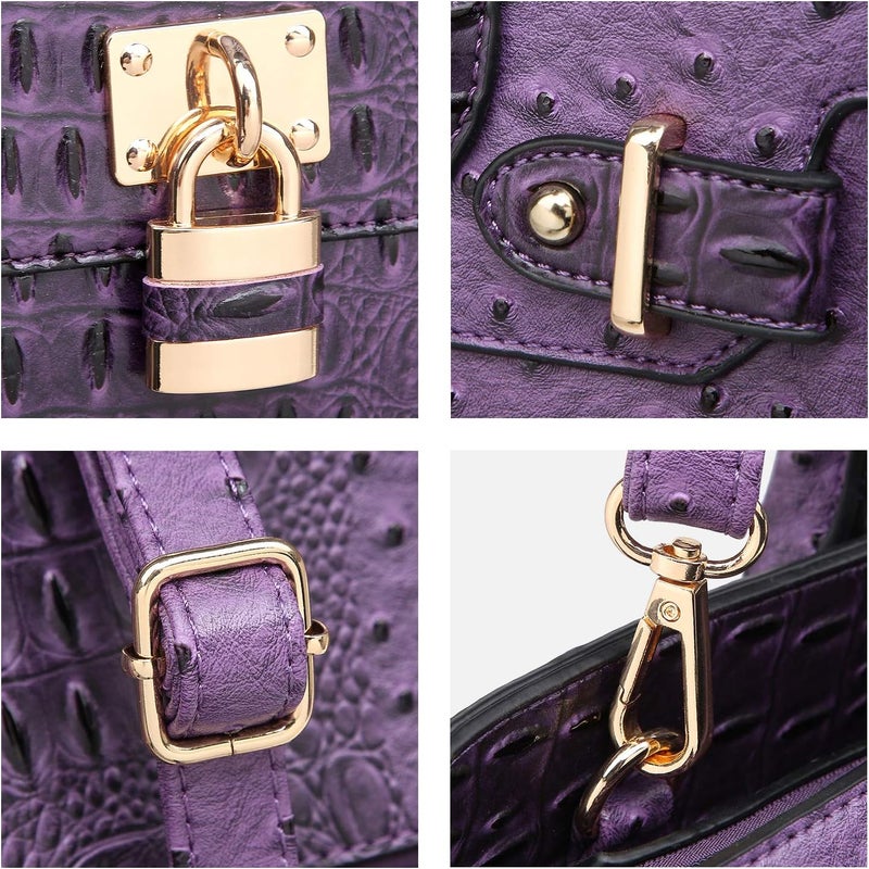 Dasein Women Handbags and Purses Ladies Shoulder Bag Top Handle Satchel Tote Work Bag with Matching Clutch - Image 4