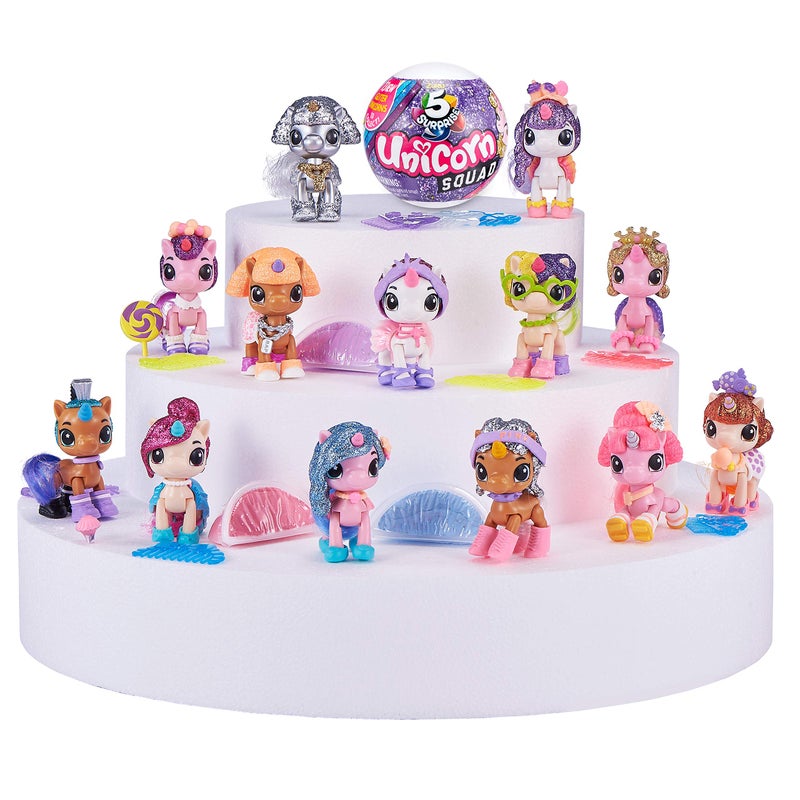 5 Surprise Unicorn Squad Series 2 Mystery Collectible Capsule by ZURU (2 Pack PVC Tube), Purple - Image 5