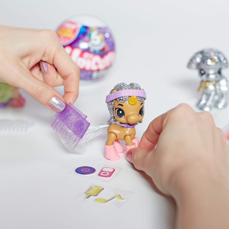 5 Surprise Unicorn Squad Series 2 Mystery Collectible Capsule by ZURU (2 Pack PVC Tube), Purple - Image 4