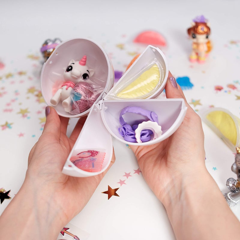 5 Surprise Unicorn Squad Series 2 Mystery Collectible Capsule by ZURU (2 Pack PVC Tube), Purple - Image 3