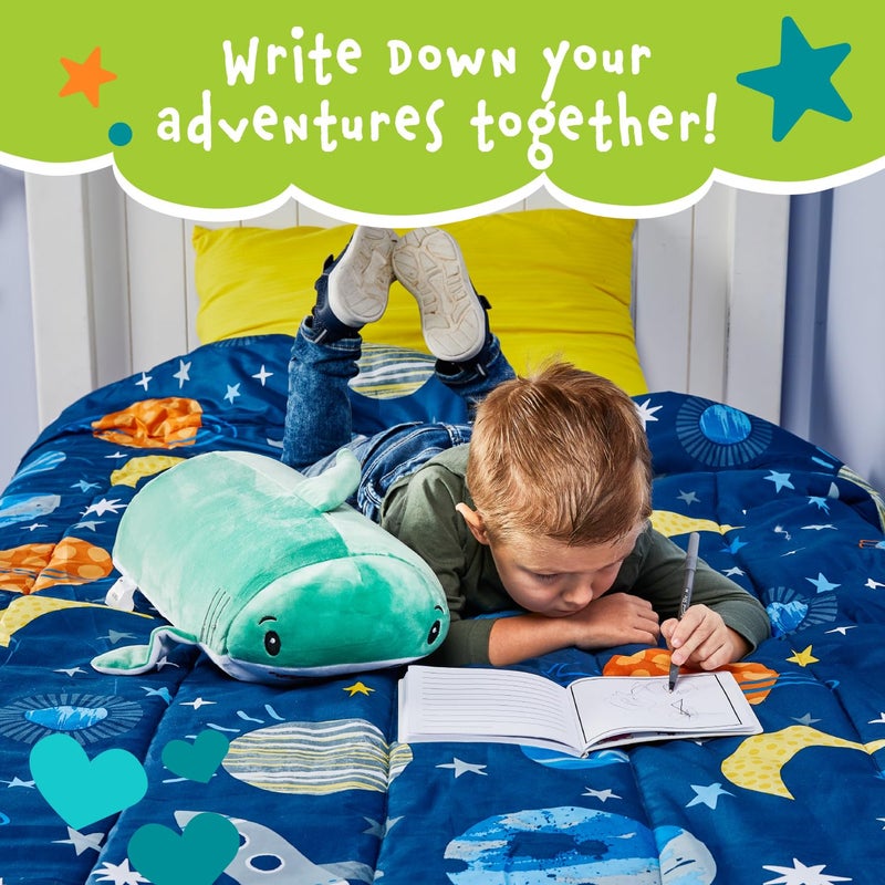 MEMORY MATES MEMORY MATES Jake The Shark Memory Foam Pillow Plush 15  Stuffed Animal  - Image 4