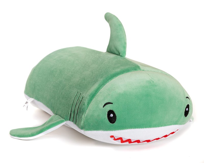 MEMORY MATES MEMORY MATES Jake The Shark Memory Foam Pillow Plush 15  Stuffed Animal  - Image 1