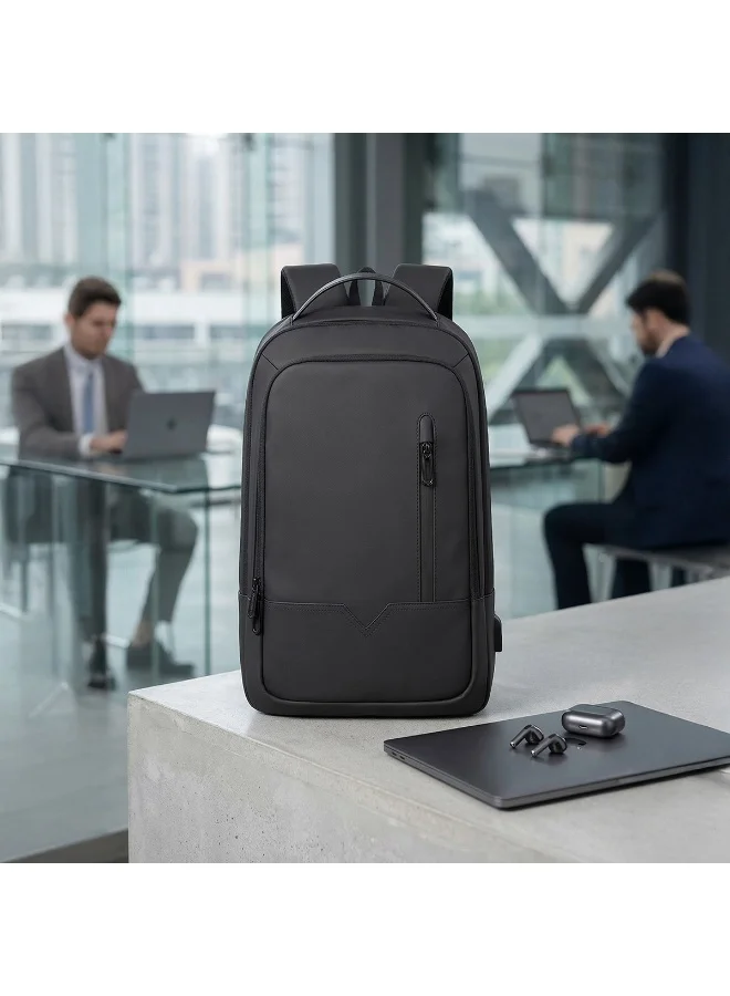 Mobcos Mobcos Back Pack Black 8228 Mobcos Back Pack Black 8228 Elite Laptop Backpack with USB Charging Port – Waterproof Anti-Theft Business Travel Backpack for Men & Women, Slim Oxford Material Bag Work & College  | Best Price UAE