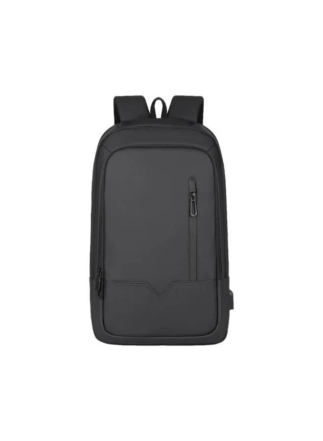 Mobcos Mobcos Back Pack Black 8228 Elite Laptop Backpack with USB Charging Port Waterproof Anti-Theft Business Travel Backpack for Men & Women, Slim Oxford Material Bag Work & College
