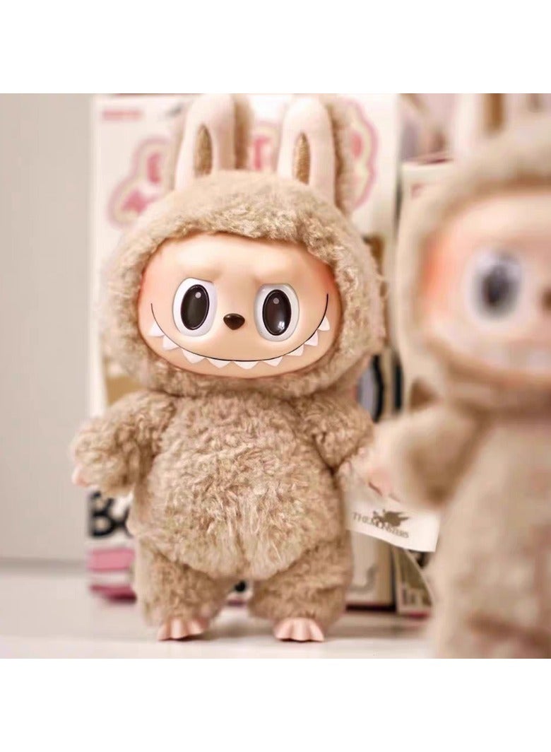 Labubu Doll First Generation Labubu Keychain Macaron Blind Box Plush Toys Monster Labubus:A Random One Of The First Generation-Color:High Quality - Image 4