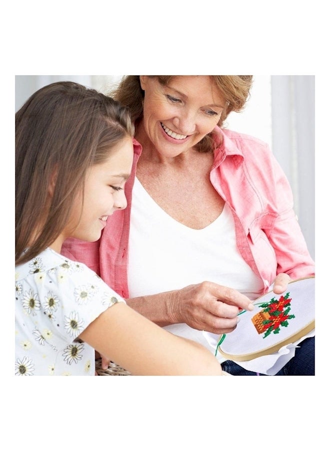 NIBEMINENT Hand Embroidery Starter Kit Multicolour - Image 3