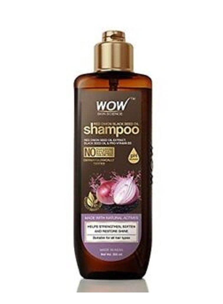 WOW Pack Of 2 Red Onion Black Seed Oil Shampoo 200ml x 2 - Image 2