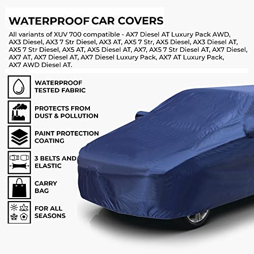 AutoGuys Car Cover Waterproof TF-I for Mahindra XUV700 [Year 2022 Onwards] - XUV700 Car Cover Dust & UV Protection XUV700 Car Body Cover with Mirror Pocket Soft Cotton Lining - Image 2
