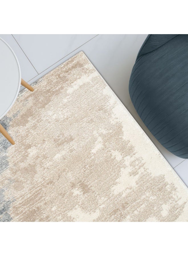 DANUBE HOME Sahara Modern Abstracts Rug | Washable Modern Rugs Style | Polypropylene + Polyester Area Rug Floor Covering | Indoor Carpet For Living Room Dining Bedroom 240X340cm - Image 1