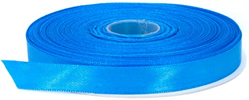 Stuffvisor Blue Satin Ribbon 12 inch x 50 Yards Double Face Solid Color Thick and Durable Ribbon Roll 100 Polyester Ribbon for Gift Wrapping Crafts Hair and Multiple Decorations - Image 2
