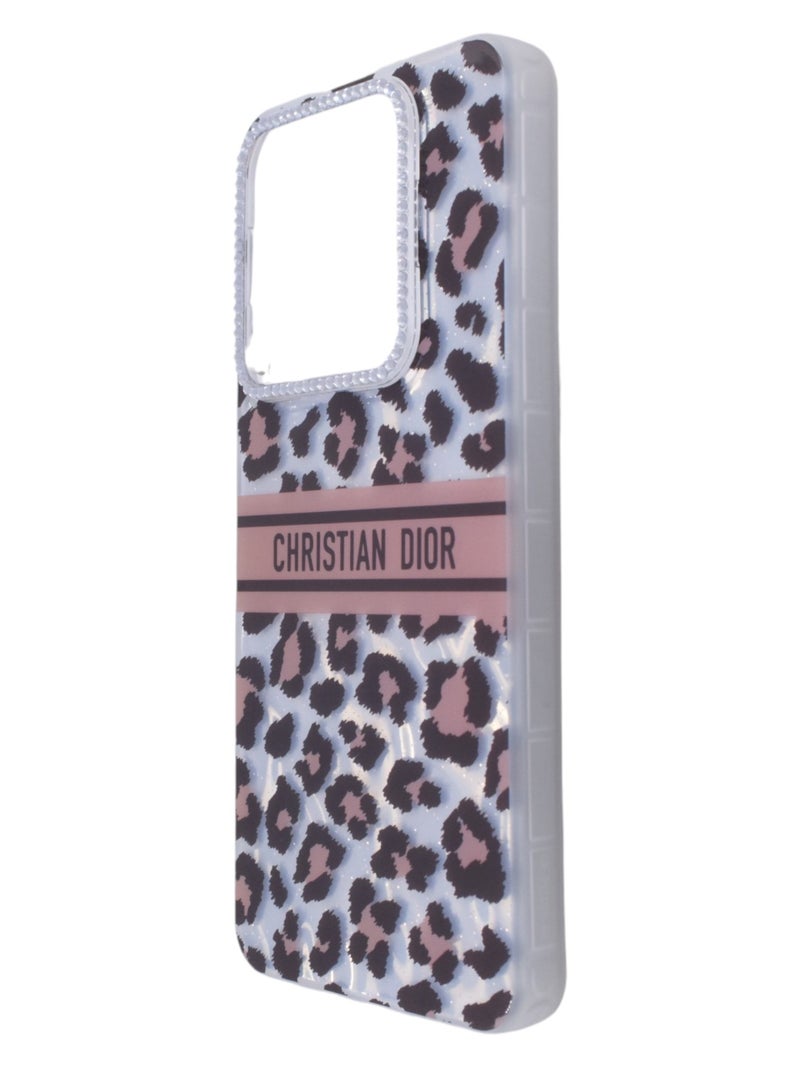 Dior Plastic Back Cover with Strass For Xiaomi Redmi Note 14 4G - CHRISTIAN DIOR - Image 3
