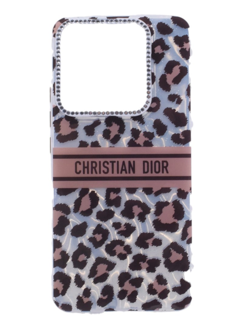 Dior Plastic Back Cover with Strass For Xiaomi Redmi Note 14 4G - CHRISTIAN DIOR - Image 1