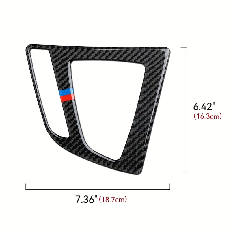 Carbon Fiber Gear Shift Panel Set for BMW 3 Series 2012 2018 4 Series 2013 2020 Black Interior Accessory Durable Stylish Left Hand Drive - Image 2