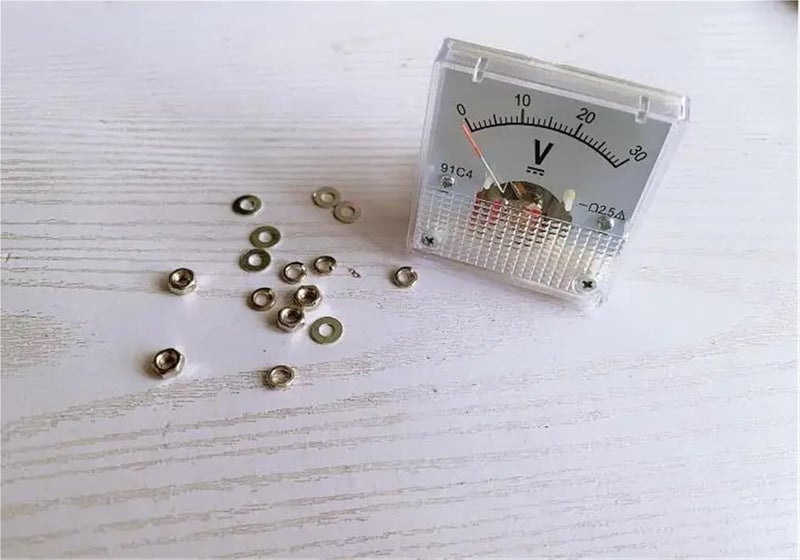 DC300V Pointer Type Voltmeter Voltage Meter Mechanical DC 5V to 500V 45x45mm - Image 4