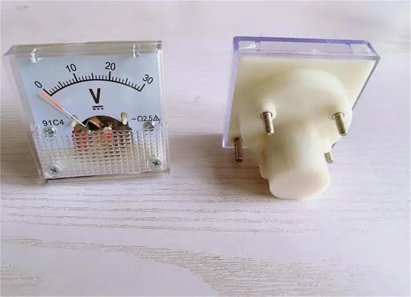 DC300V Pointer Type Voltmeter Voltage Meter Mechanical DC 5V to 500V 45x45mm - Image 3