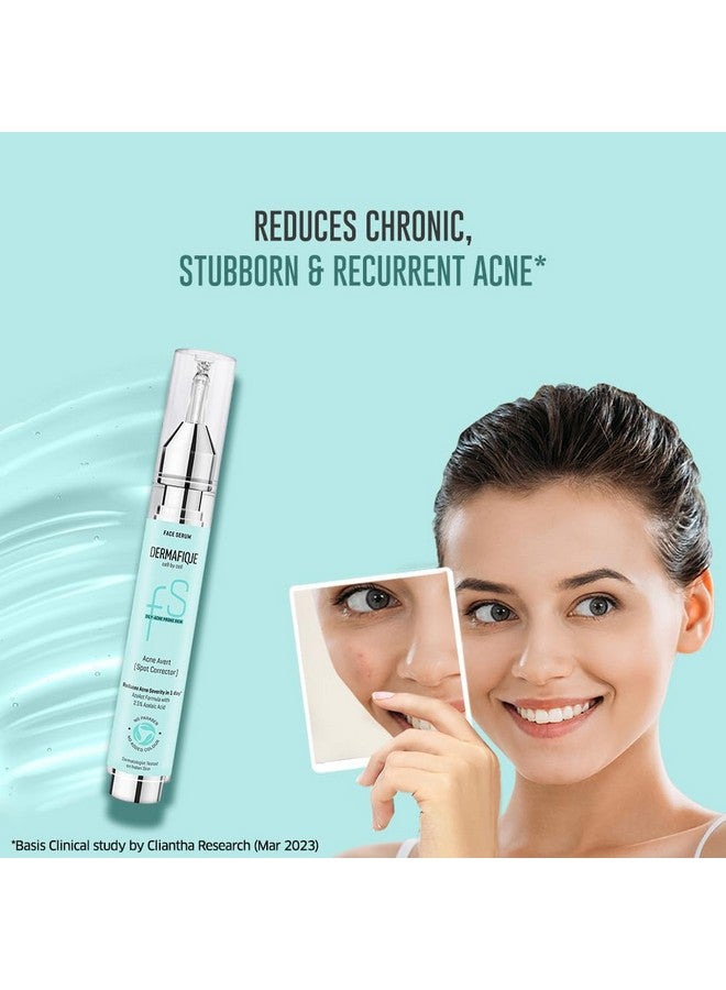 Dermafique Acne Avert Spot Corrector Face Serum with 2.5% Azelaic Acid, 15 ml, Serum for Oily - Acne Prone Skin, Dermatologist Tested on Indian Skin, Reduces Acne Severity in One Day*, For Women & Men - Image 3