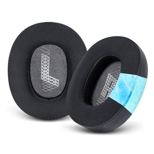 G GVOEARS GVOEARS Cooling Gel Replacement Ear Pads for JBL Live 650/660BTNC E65BTNC Headphone, Ear Pads with Memory Foam and Breathable ICE Silk Fabric (Black) - Image 1