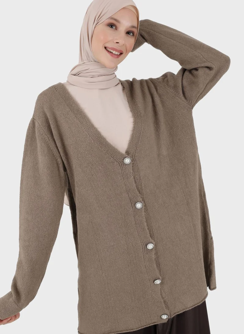 رفقة من مودانيسا كارديغان محبوك