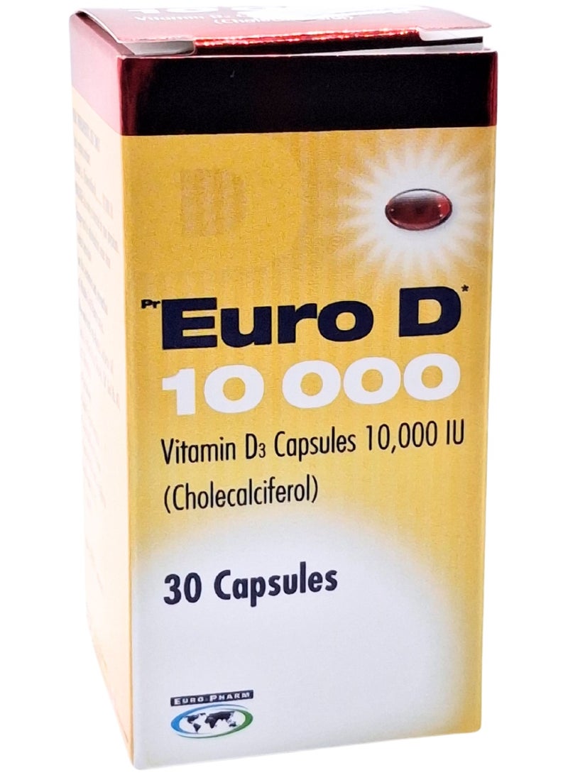 يورو-د 10000 وحدة دولية كبسولات 30