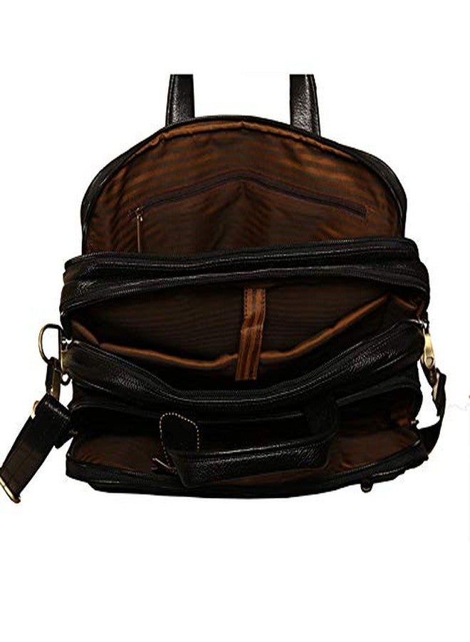Red Cherry Genuine Leather Office Bag for Men | Premium Leather Laptop & Document Briefcase | Stylish Business Shoulder Bag for Office Use & Travel - Image 4
