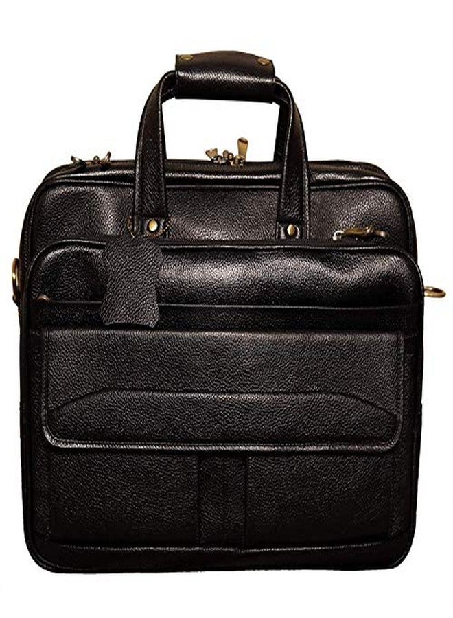 Red Cherry Genuine Leather Office Bag for Men | Premium Leather Laptop & Document Briefcase | Stylish Business Shoulder Bag for Office Use & Travel - Image 1
