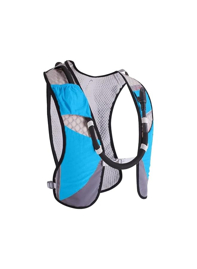 PROMASS سترة ترطيب للجري، سترة جري خفيفة الوزن للماراثون، مع جيوب متعددة سترة حقيبة ظهر قابلة للتعديل شريط عاكس، للدراجات والتسلق والمشي لمسافات طويلة حقائب الترطيب للجري - Image 3