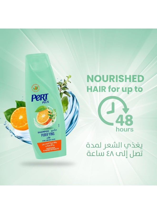 PERT PLUS Mandarin & Herbs Extracts Purifying Shampoo 600 ML - Image 5