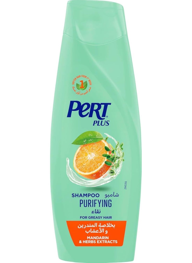 PERT PLUS Mandarin & Herbs Extracts Purifying Shampoo 600 ML - Image 1
