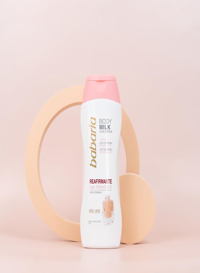 Babaria Firming Body Milk - Soothing and Smoothing Properties - Helps Protects and Regenerates Your Epidermis - Infused with Aloe Vera and Vitamin E - Suitable for All Skin Types - 16.6 oz - Image 3