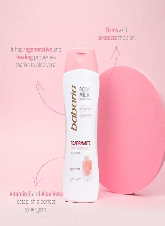 Babaria Firming Body Milk - Soothing and Smoothing Properties - Helps Protects and Regenerates Your Epidermis - Infused with Aloe Vera and Vitamin E - Suitable for All Skin Types - 16.6 oz - Image 2