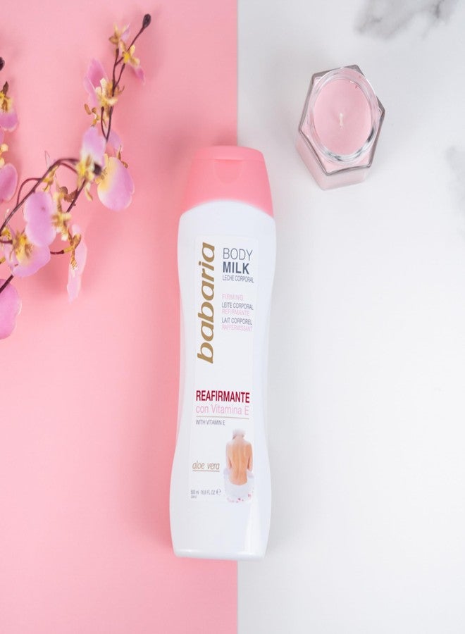 Babaria Firming Body Milk - Soothing and Smoothing Properties - Helps Protects and Regenerates Your Epidermis - Infused with Aloe Vera and Vitamin E - Suitable for All Skin Types - 16.6 oz - Image 4