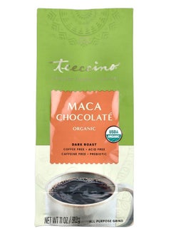 teeccino Organic Chicory Herbal Coffee Maca Chocolate Dark Roast Caffeine Free 11 oz (312 g) 