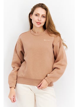 Champion Women Sportswear Fit Training Sweatshirt, Tan  - Image 1